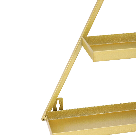 6-set Golden Eisen Display Racks Wandmontierte 5-Tier Nagellack Display Regale