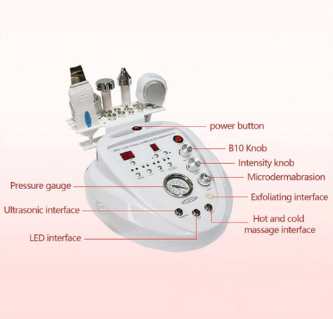 5 in 1 Spa-Nutzung Diamant Peeling und Wasserstrahl Beauty Aqua Facial Hydro