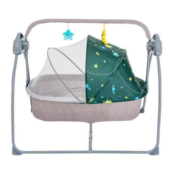 Automatischer Baby Wiege Elektrische Schaukel Bluetooth Musik Schaukelstuh Grün
