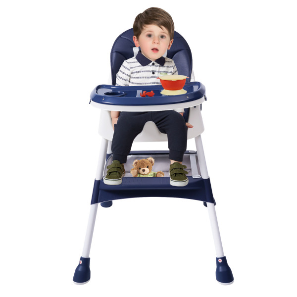 Baby Hochstuhl, 2 in 1 Hochstuhl für Babys und Kleinkinder mit Fußstütze, Geeignetes Alter: 6 Monate-6 Jahre, 78*60*94cm Baby Hochstuhl, 2 in 1 Hochstuhl für Babys und Kleinkinder mit Fußstütze, Geeignetes Alter: 6 Monate-6 Jahre, 78*60*94cm
