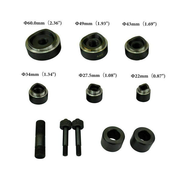 10t hydraulisch Blechlocher Lochstanze Zylinder Hydraulikpumpe Set im Koffer