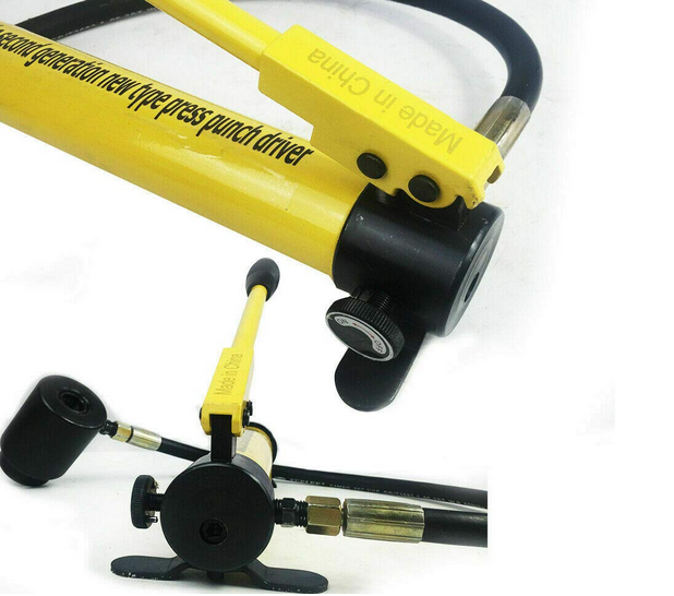 10t hydraulisch Blechlocher Lochstanze Zylinder Hydraulikpumpe Set im Koffer