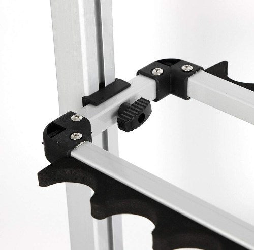 24 Ruten Tragbar Angelruten Angeln Rutenständer Aluminiumlegierung Rutenhalter Ausstellungsstand Rutenhalterung