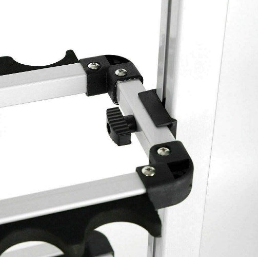 24 Ruten Tragbar Angelruten Angeln Rutenständer Aluminiumlegierung Rutenhalter Ausstellungsstand Rutenhalterung