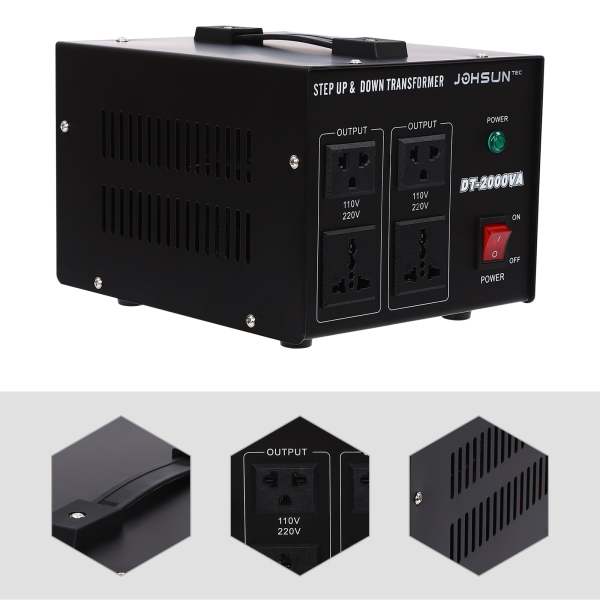 1000W/2000W Spannungswandler Transformator Step Up/Down 220V auf 110V Converter
