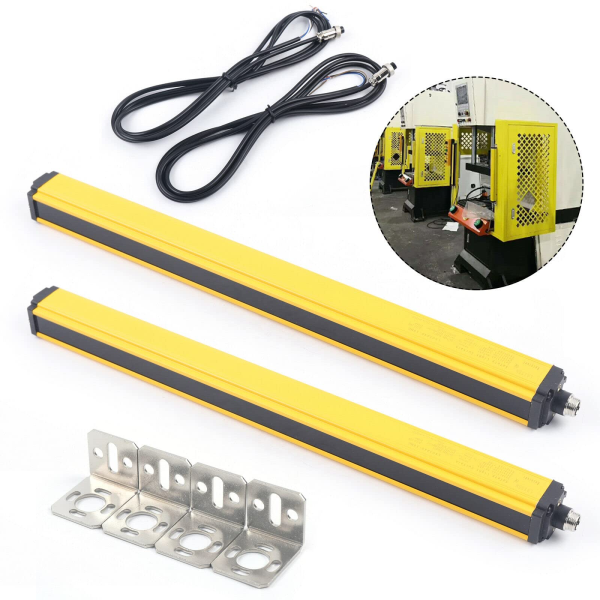 CNCEST Sicherheitslichtgitter, 2er Lichtvorhang Sensorschalter mit Kabel 40mm