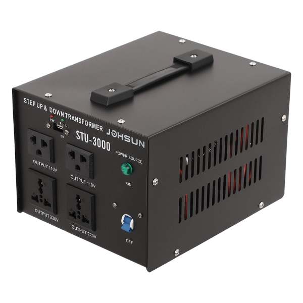 3000W Spannungswandler Ringkern Transformator mit USB110V ⇋220V Step Up Down