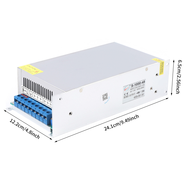 48V 20A 1KW Netzteil Schaltnetzteil Stromversorgung Treiberanzeige Power Supply AC 220V
