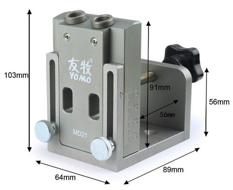 Holzbearbeitung Bohrschablone Dübellehre Bohrlehre 15° Lochbohrführung