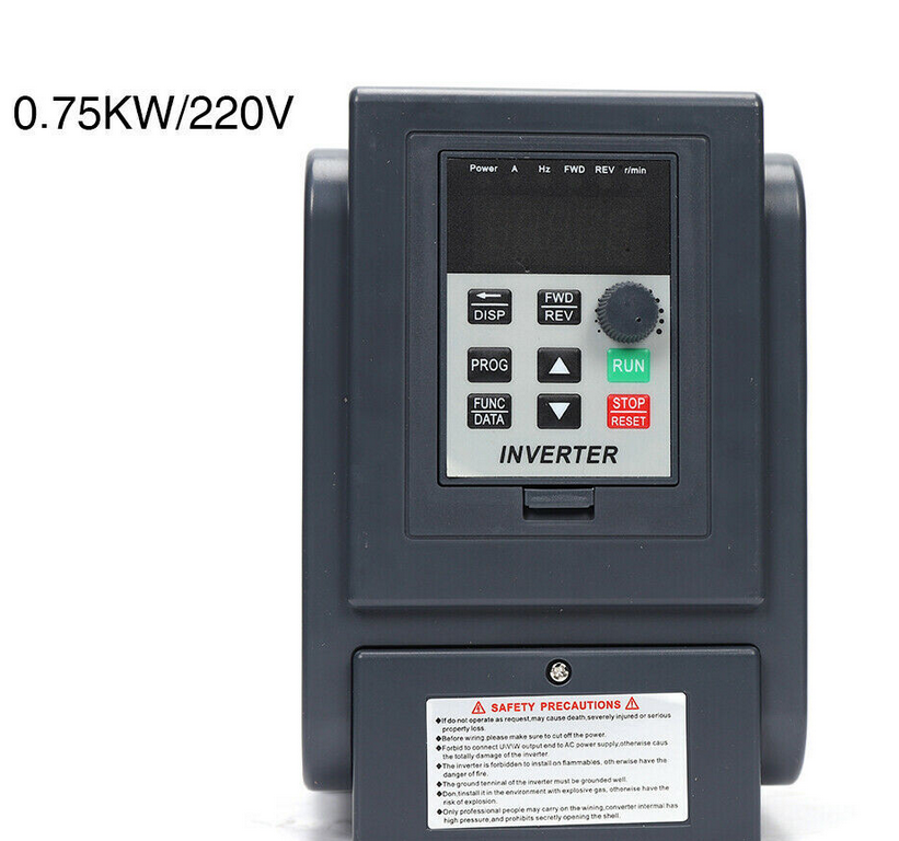 0.75KW VFD Frequenzumrichter Einphasig Wechselrichter Drehzahlregler Variable Frequency Driver