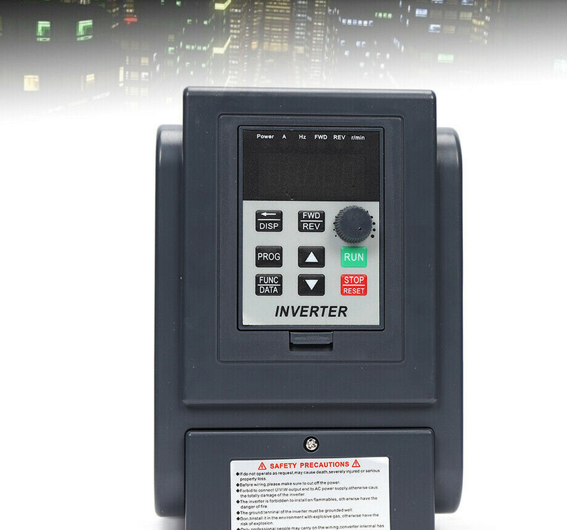 0.75KW VFD Frequenzumrichter Einphasig Wechselrichter Drehzahlregler Variable Frequency Driver