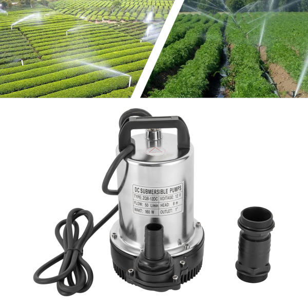 12V DC Edelstahl Hochleistungs-Wasserpumpe  Fischzucht