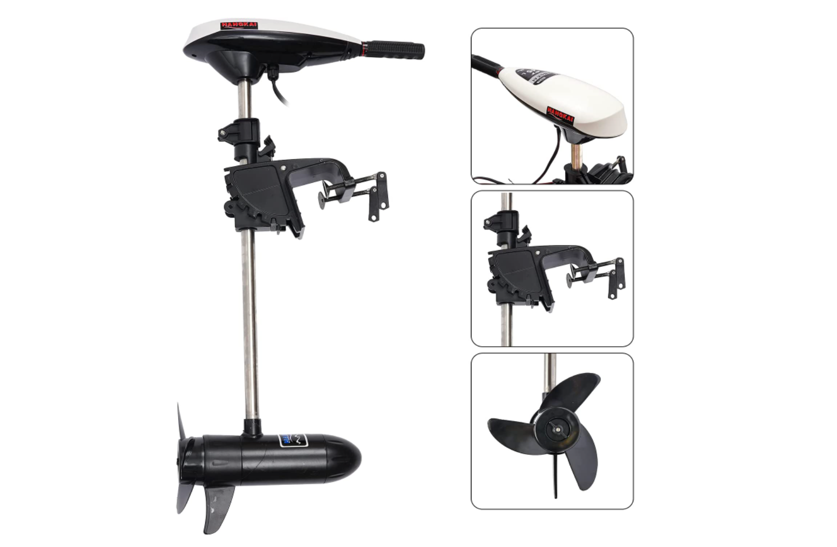 CNCEST 12V 480W 45LBS Außenbordmotor Elektromotor Bürstenmotor Bootsmotor