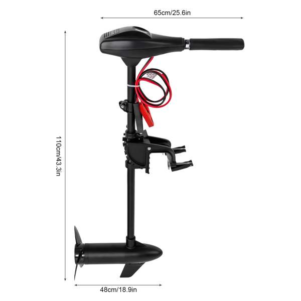 Elektrischer CNCEST montierter Trolling-Motor, elektrischer Trolling-Motor mit 40 LBS Schub für Fischerboote