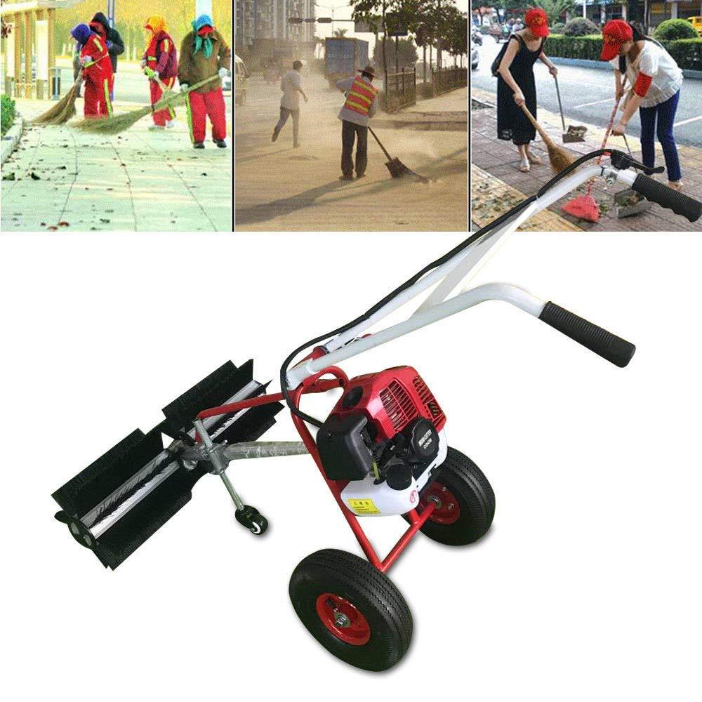 2-Takt Benzin-Kehrmaschine 43 Ccm – 1,7 PS, 8500 U/min, 60 Cm Kehrwalze, Für Laub, Schnee & Schmutz