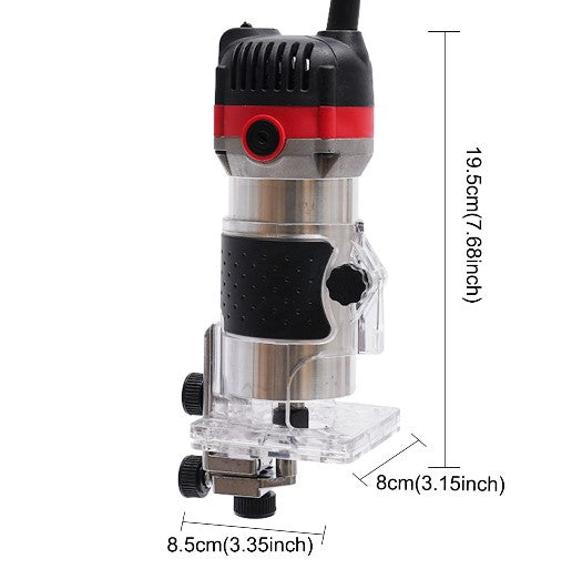 CNCEST Oberfräse Trimmer Elektrik Holz Laminergerät Router Oberfräse 1/4" 800W Kantenfräse