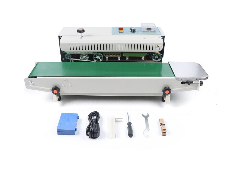 Automatischer kontinuierlicher Band-Versiegelungsgerät, 0–12 m/min Versiegelungsgeschwindigkeit, kontinuierlicher Beutel FR-900