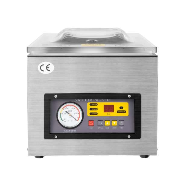 CNCEST Kammervakuumierer aus 2CFM Edelstahl -120W Vakuumverpackungsmaschine