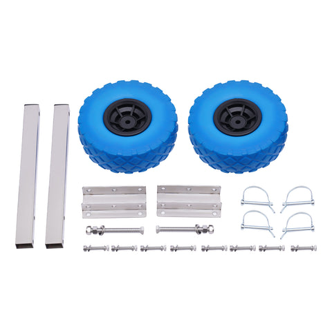 Slipräder Transporträder Edelstahl Kits für Schlauchboot