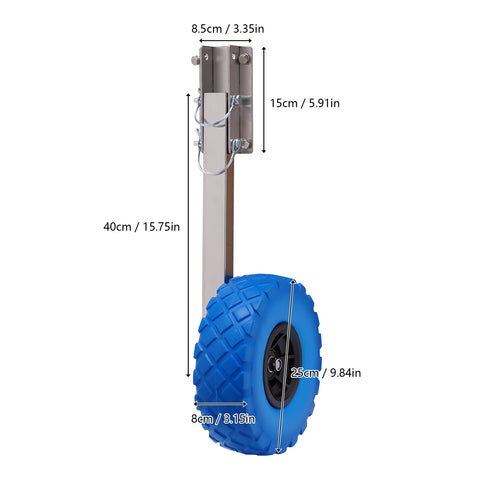 Slipräder Transporträder Edelstahl Kits für Schlauchboot