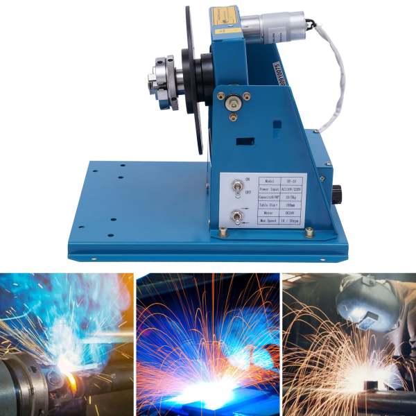 15W 220V Schweißdrehtisch Schweißpositionierer Drehtisch Manipulator Schweißgeräte 2-10r/Min