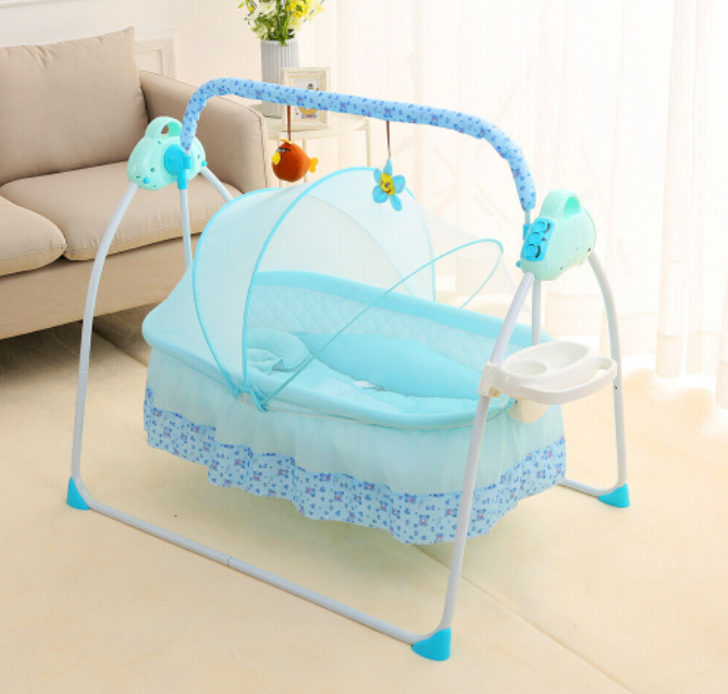 Elektrische Babywiege Babyschaukel Bluetooth USB Mit Liedern Und KläNgen +Timer