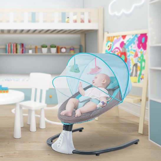 CNCEST Elektrische Wiege mit Fernbedienung, USB, für Babys von Geburt bis 12 kg