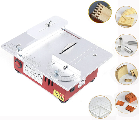 Mini Tischsäge 96W 9200 U/min elektrische Kreissäge mit Sägeblatt