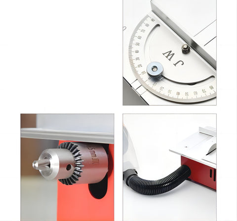 Mini Tischsäge 96W 9200 U/min elektrische Kreissäge mit Sägeblatt