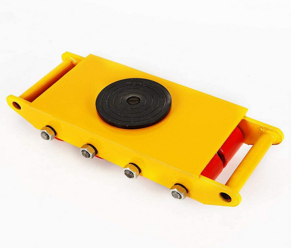 Schwerlastrolle Transportfahrwerk Panzerrollen 12T Mechanischer Mover Werkzeuge handhaben Rot