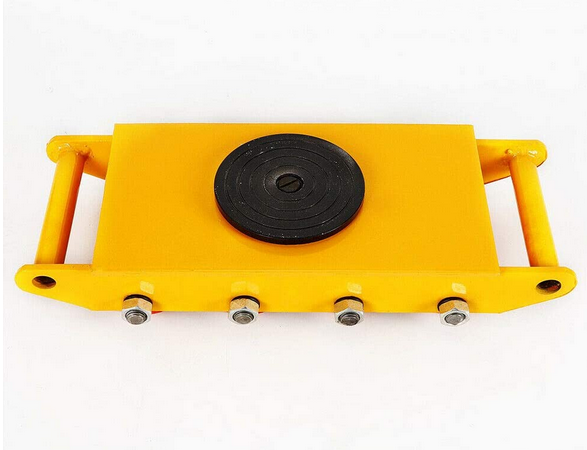 Schwerlastrolle Transportfahrwerk Panzerrollen 12T Mechanischer Mover Werkzeuge handhaben Rot