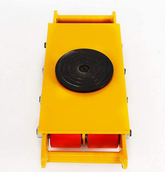 Schwerlastrolle Transportfahrwerk Panzerrollen 12T Mechanischer Mover Werkzeuge handhaben Rot