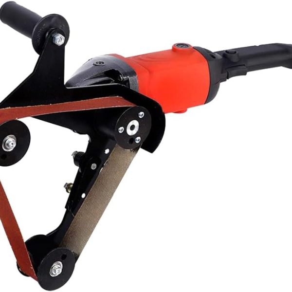 100W Mini Bandschleifer Mit 7-Gang Drehzahlregelung - Inkl. 10 Schleifbänder & Zubehör