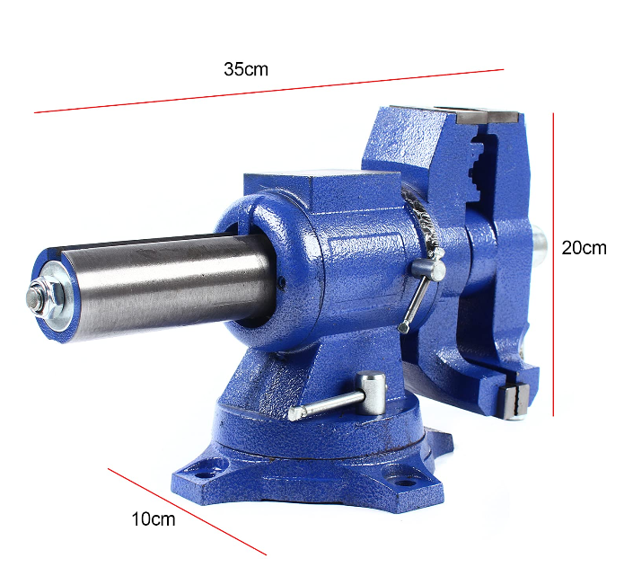 Multifunktional Maschinenschraubstock Werkbank 360° Drehbar Schraubstock 100mm Bohrständer