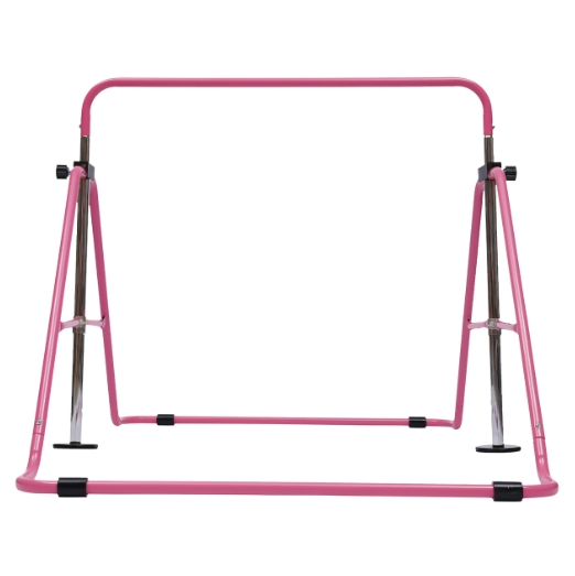 Kinder Gymnastik Reck Stufenbarren Klimmzugstange Turnen Sport Stable Stange 129cm Rosa