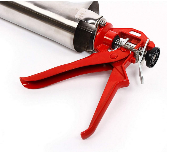 Fugenpistole Handmörtelpumpe Edelstahl Injektionswerkzeug Mörtelpresse Mörtelspritze Mörtelpump