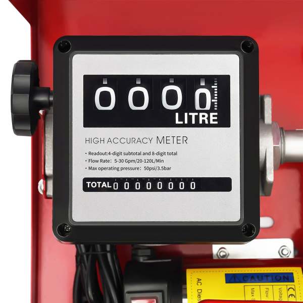 230V 200W 45L/min Dieselpumpe Heizölpumpe Selbstansaugend Zapfpistole + Zählwerk