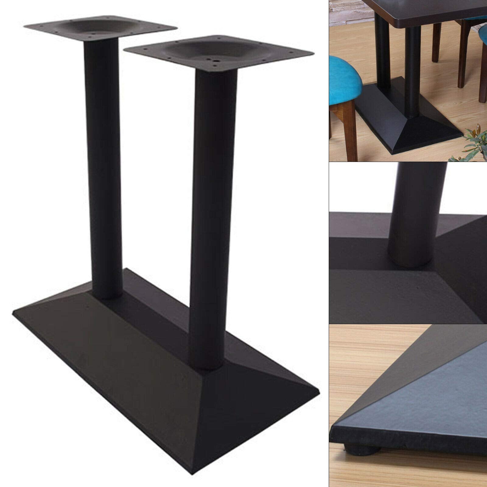 Tischgestell Metall Schwarz Stehtischgestell Höhe 72cm Tischfuß