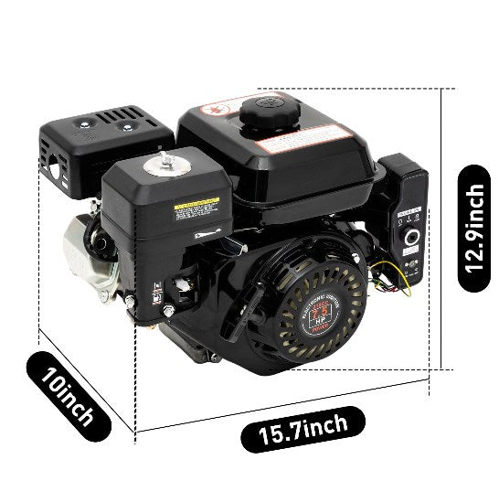 4 Takt 210 ccm Benzinmotor Standmotor 7,5 PS OHV Kartmotor Leichtstartmotor mit Elektrostart