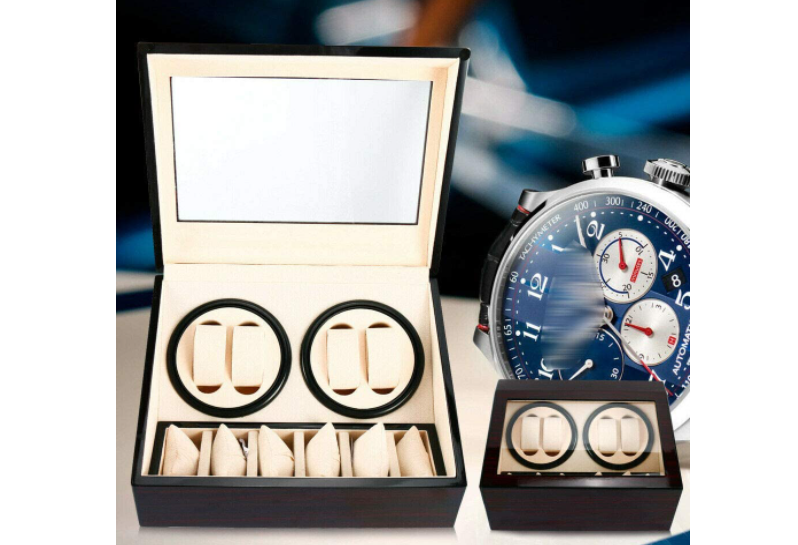 Uhrenbeweger 4+6 Uhren Watch Winder box Uhrenbox Vitrine Automatikuhren Uhrendreher