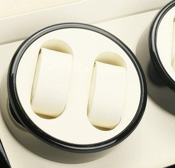 Automatik Uhrenbeweger Holz Watch Winder Box Uhrenkasten für 4 + 0 Uhren