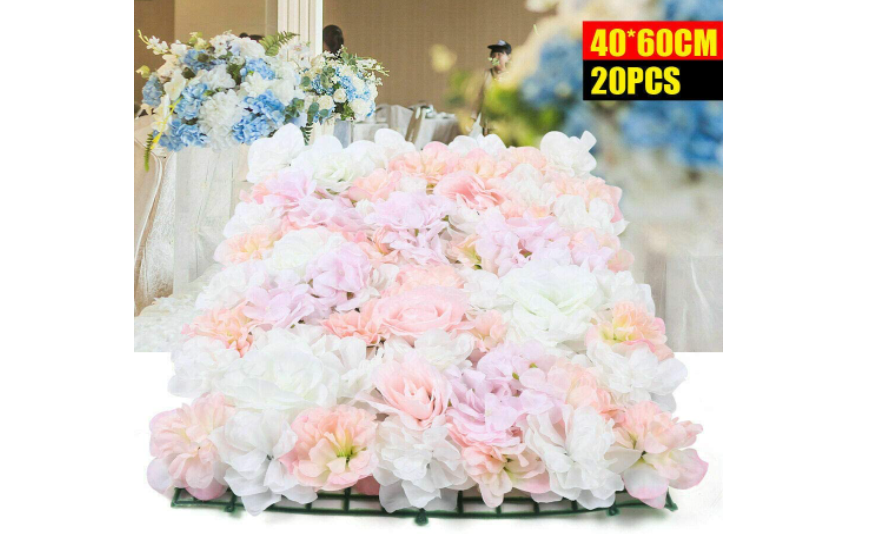 20 Stück Künstliche Blumenwand Home Garten Party Künstliche Blumen Künstliche Pflanzen Simulatio