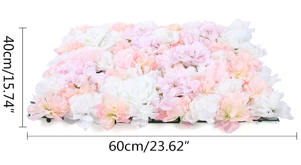 12x Künstliche Blumenwand Rosenwand DIY Hochzeit Straße Hintergrund Venue Decor