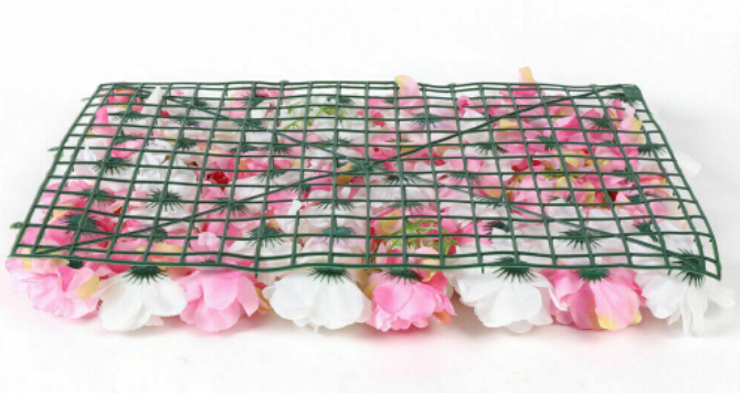 8 stücke Silk Flower Künstliche Blume Wall Panels Hochzeit Hintergrund Venue Decor