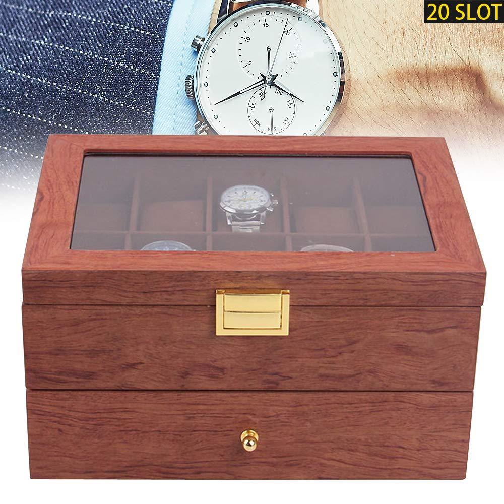 Watch Box Edle Uhrenbox Aus Echtholz Fu00fcr Uhren Mit