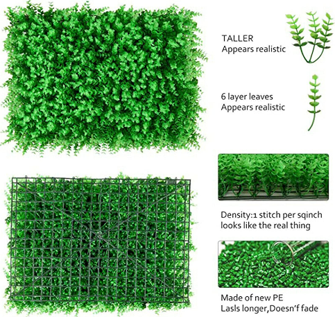 12 Stück 60x40cm Künstliche Pflanzenwand