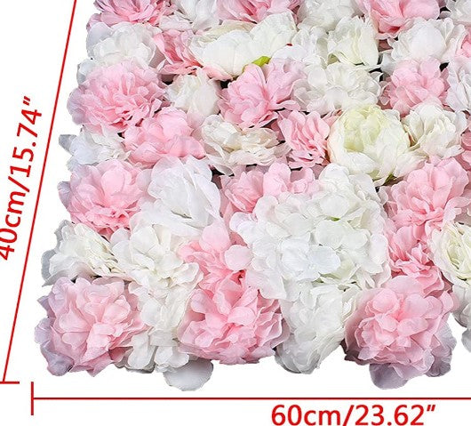 6PCS Künstliche Blumenwand Fake Blumen Kunstblumen Rosenwand Gefälschte Blumenwand Rosen Deko Blumen