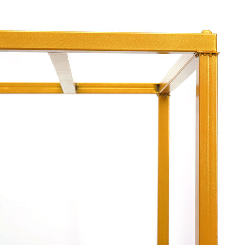 182 cm Kleiderständer Kleiderbügel Gold