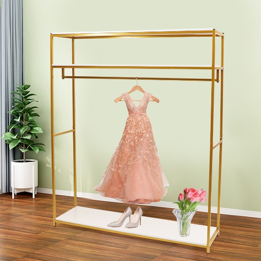 Kleiderständer Gold Hochzeitsbogen Mit Ablage Kleiderbügel Ausstellungsständer Garderobenständer
