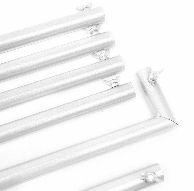 2X2,1M Eisen Quadrat Hochzeitsbogen, Weiß Ballonbogen Kit Rosenbogen Hintergrund Dekor, Für Alle Arten Von Festivalplätzen